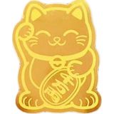  Mèo vàng thần tài, chiêu tài chiêu lộc, miếng dán decal mạ vàng dán lưng điện thoại, ví tiền,... 