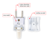  Phích cắm siêu chịu tải, chống cháy 3000W Sopoka (P3000W-TH) 