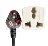  Đầu nối đa năng chân 3 chấu sang chân 2 chấu Sopoka (P7) 