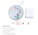  Cóc sạc nhanh Recci Cube 4 cổng USB 