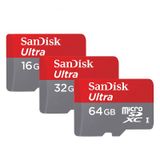  Thẻ Nhớ Micro SD Sandisk chính hãng 16G/ 32G/ 64G/ 128G tốc độ 100Mb/s Class 10 Box 