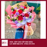  Hoa Sáp Mix Màu Phối Hoa Khô 