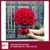  Hộp Hoa Đỏ Nhung Cao Cấp 