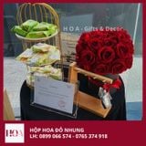  Hộp Hoa Đỏ Nhung Cao Cấp 