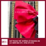  Nơ Trang Trí Khổng Lồ Màu Đỏ - Nơ Mút Xốp Đỏ Ngang 2m 