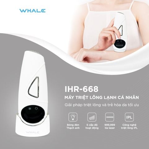  Máy triệt lông lạnh cá nhân Whale IHR-668 