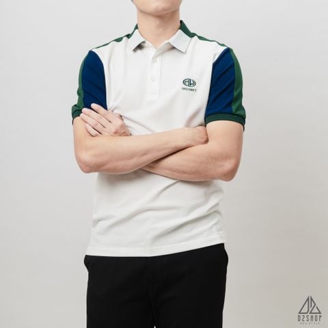 Áo polo viền vai xanh lá GREOMET