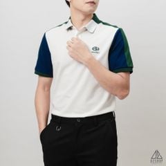 Áo polo viền vai xanh lá GREOMET