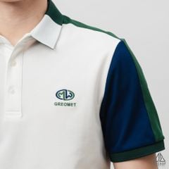 Áo polo viền vai xanh lá GREOMET
