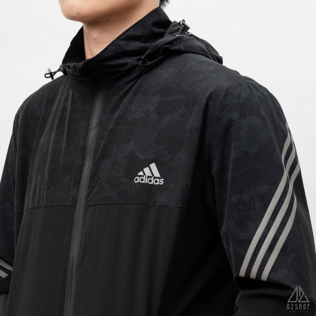 Áo khoác adidas 3 sọc xéo tay
