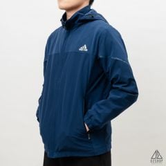 Áo khoác adidas xanh đen viền tay