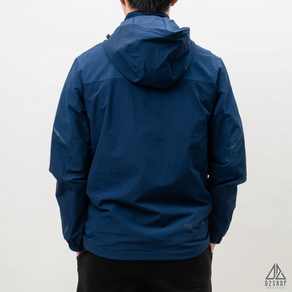 Áo khoác adidas xanh đen viền tay