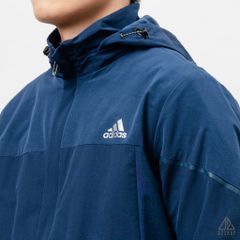 Áo khoác adidas xanh đen viền tay