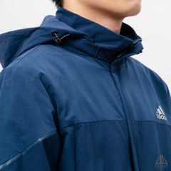 Áo khoác adidas xanh đen viền tay