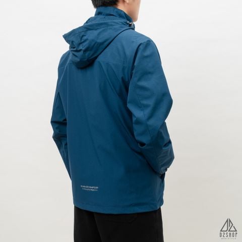 Áo khoác adidas xanh ngực phối họa tiết