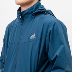Áo khoác adidas xanh ngực phối họa tiết