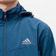 Áo khoác adidas xanh ngực phối họa tiết
