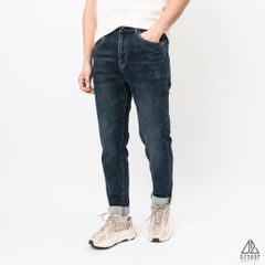 Quần jean xanh đậm thêu túi R