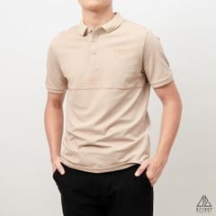 Áo polo kem viền ngực chỉ đỏ mo&mi
