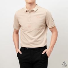 Áo polo kem viền ngực chỉ đỏ mo&mi