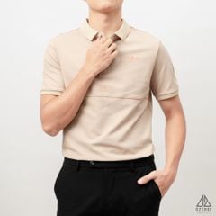 Áo polo kem viền ngực chỉ đỏ mo&mi