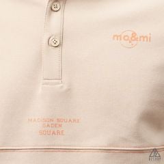 Áo polo kem viền ngực chỉ đỏ mo&mi