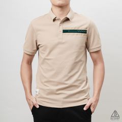 Áo polo phối viền ngực xanh