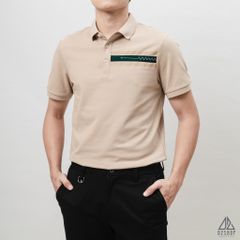 Áo polo phối viền ngực xanh