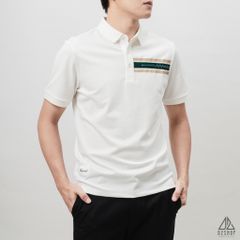 Áo polo phối viền ngực xanh
