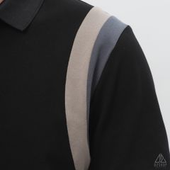 Áo polo phối viền vai