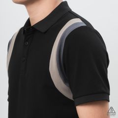 Áo polo phối viền vai