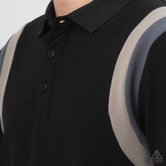 Áo polo phối viền vai