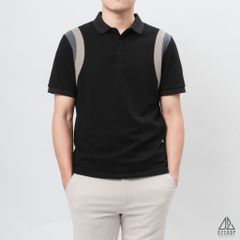 Áo polo phối viền vai