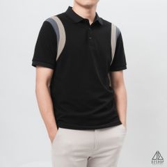 Áo polo phối viền vai