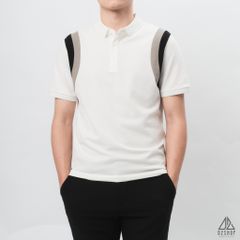 Áo polo phối viền vai