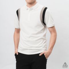 Áo polo phối viền vai