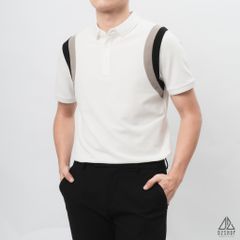 Áo polo phối viền vai