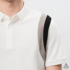 Áo polo phối viền vai