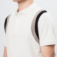 Áo polo phối viền vai