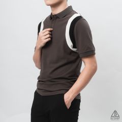 Áo polo phối viền vai