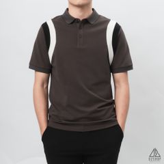 Áo polo phối viền vai