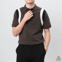 Áo polo phối viền vai