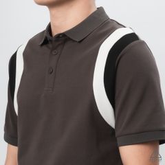 Áo polo phối viền vai