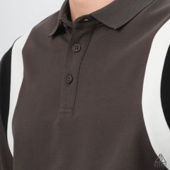 Áo polo phối viền vai