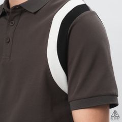 Áo polo phối viền vai