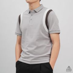 Áo polo phối viền vai
