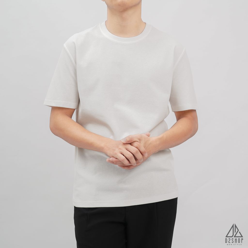 Áo thun cổ tròn trơn