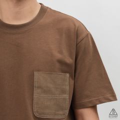 Áo thun phối túi jean