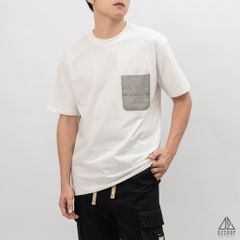 Áo thun phối túi jean