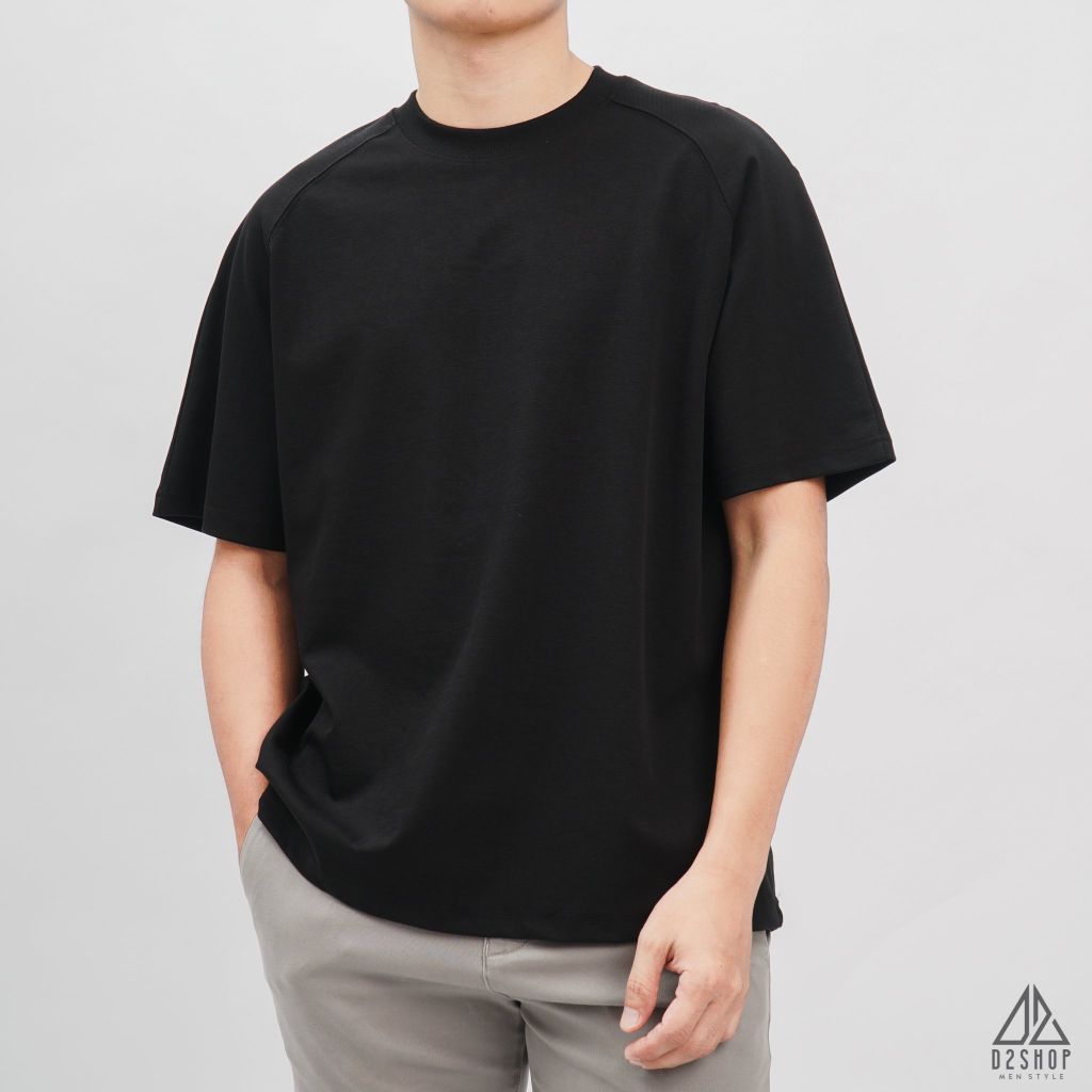 Áo thun trơn tay Raglan